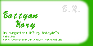 bottyan mory business card